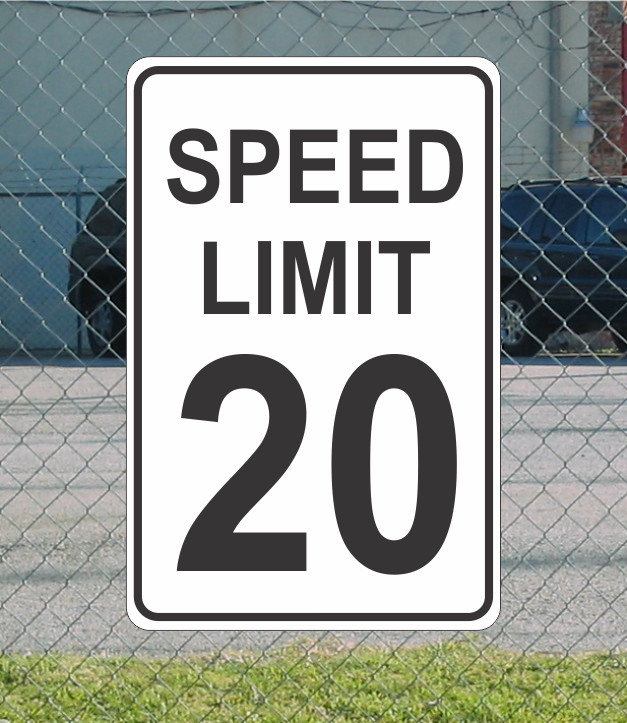 Speed Limit 20 Metal Sign for Street Road Highway Parking Lot 12″x18″ mph
