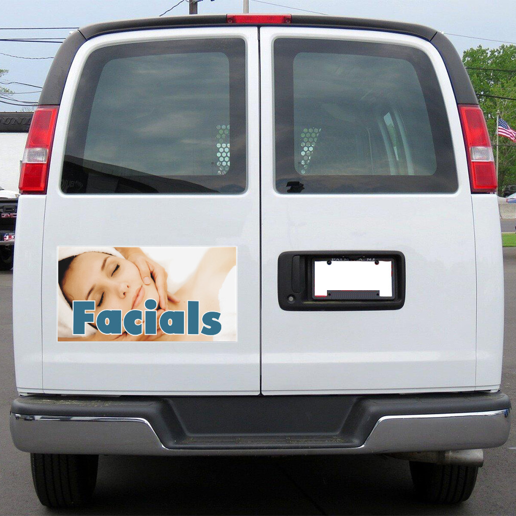 Car Magnet Set of 2 Facials Business B Car Advertising Industrial Sign