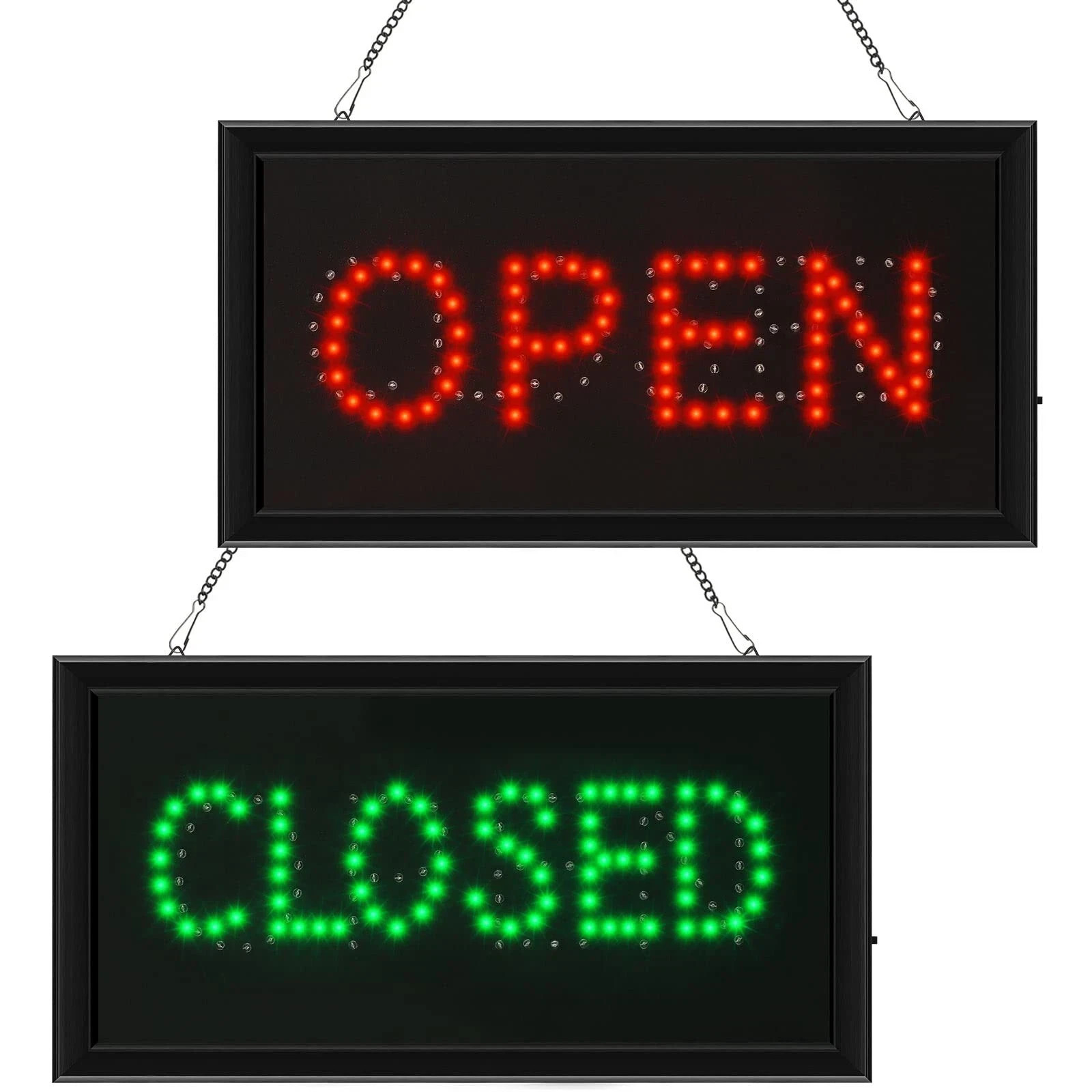 Open Closed Signs for Business LED Open Closed Sign Light Open and Closed Sig…