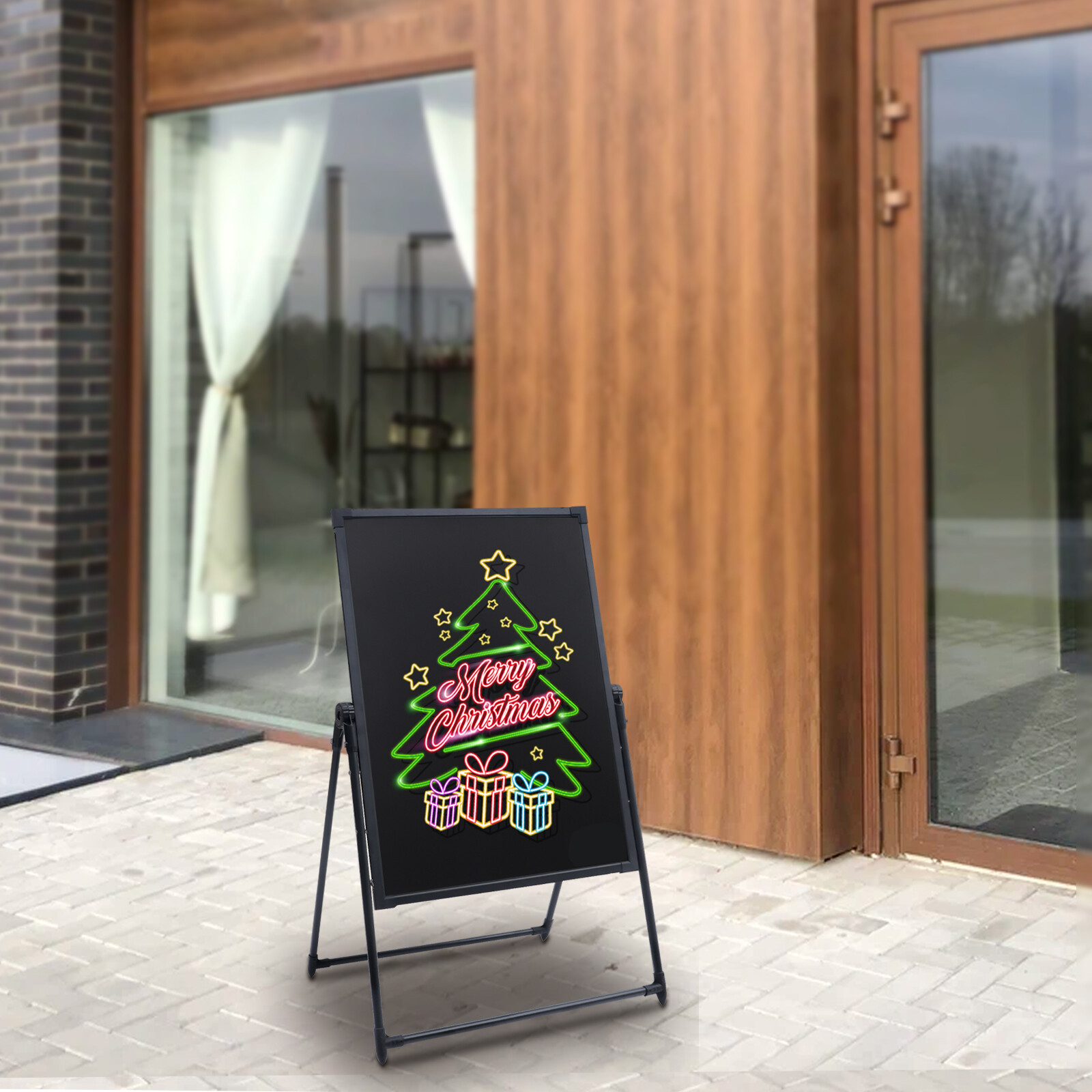 LED Message Board with Adjustable Height, Remote Control & Colorful Display
