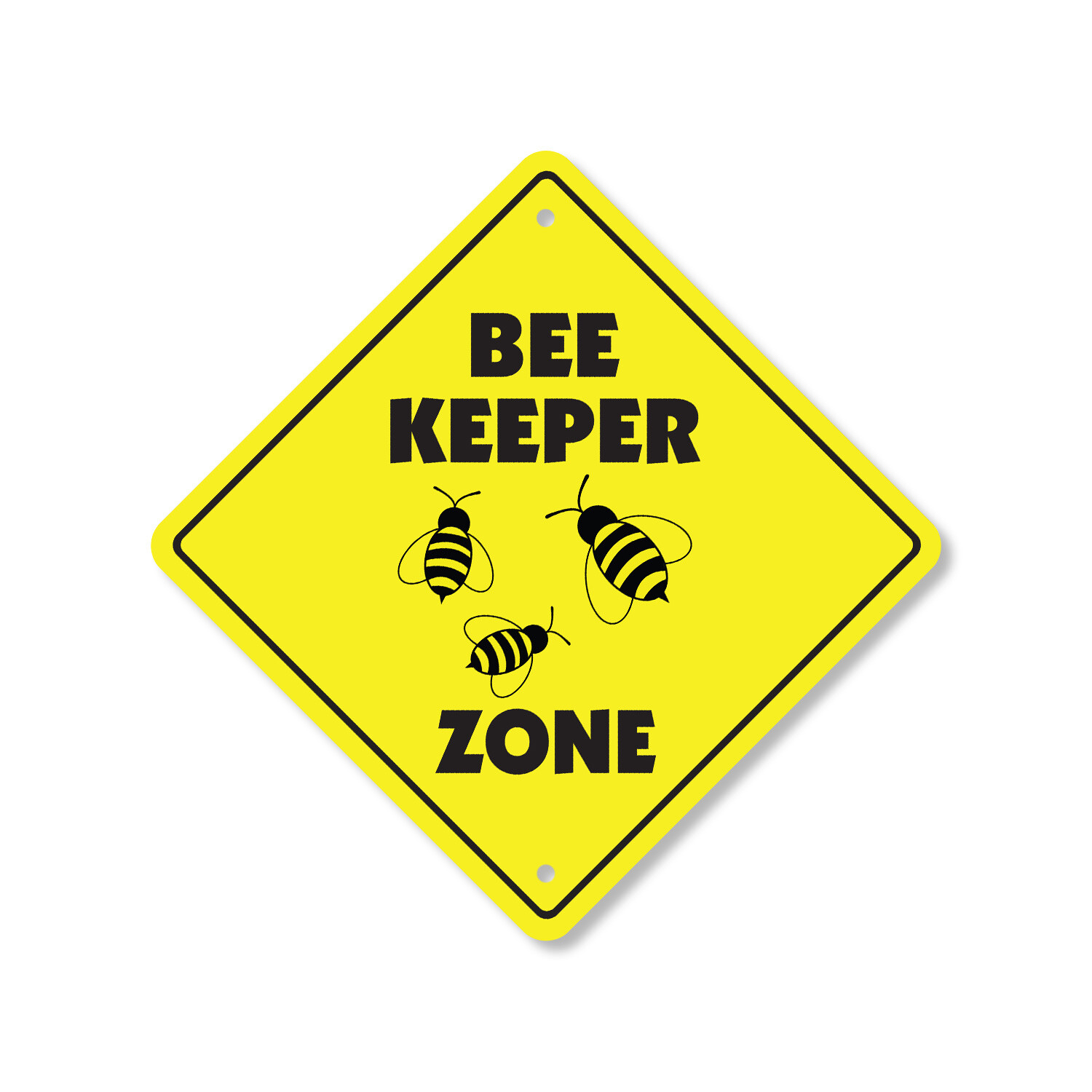 Bee Keeper Plastic Street Sign Crossing Xing Gift Novelty Funny