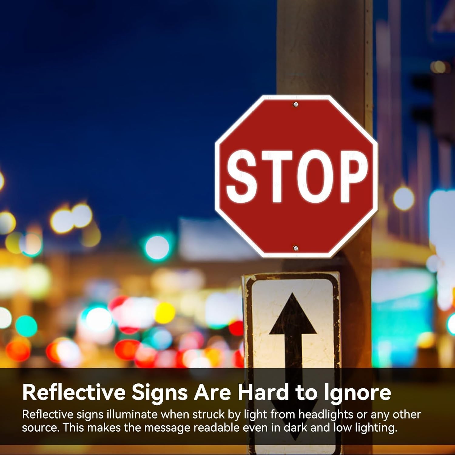 12×12 Stop Sign Octagon Aluminum Reflective Metal Traffic Sign Rustproof
