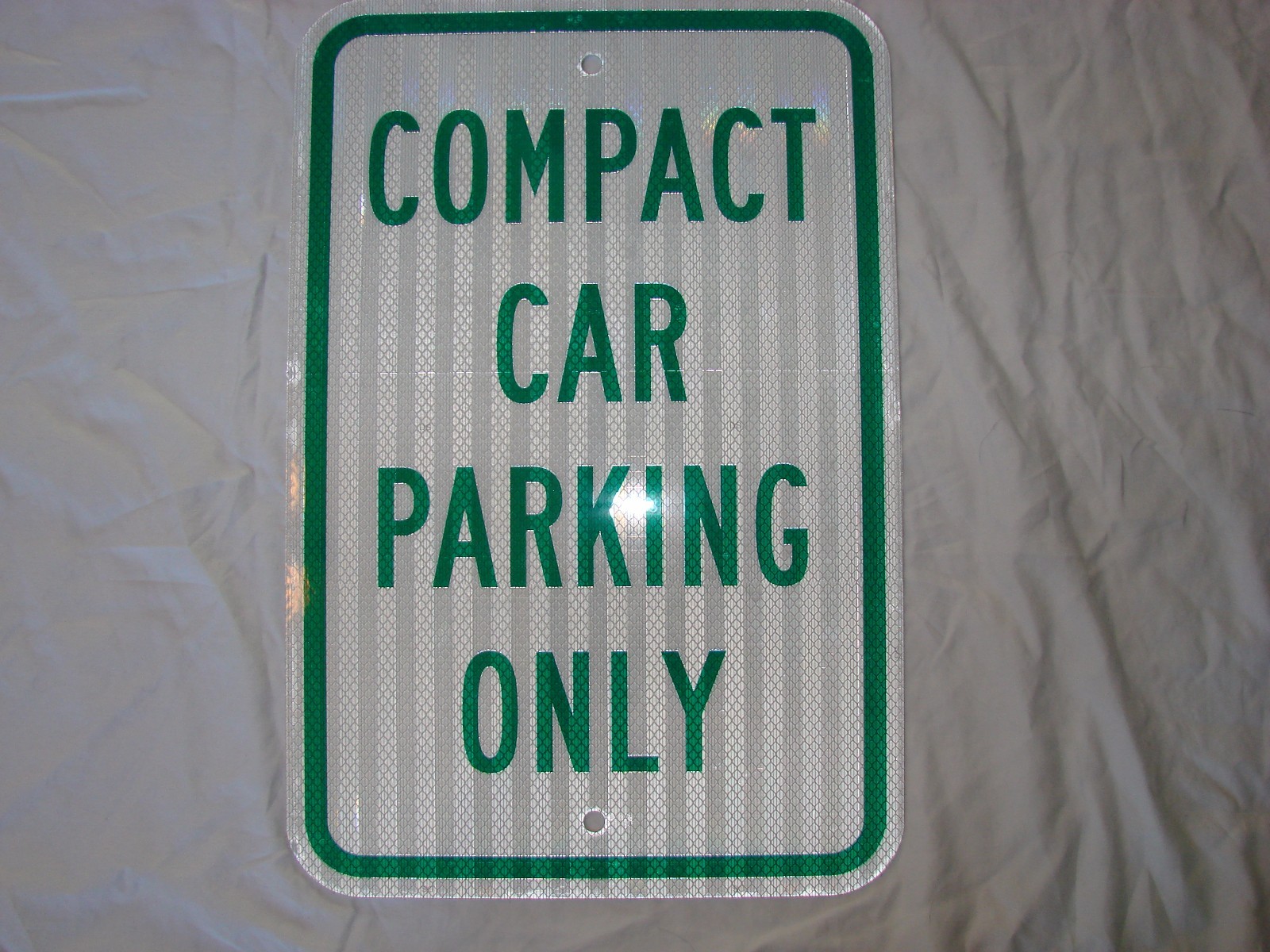 Lot of 4 “Compact Car Parking Only” Signs 12″ x 18″ Heavy Gauge Aluminum