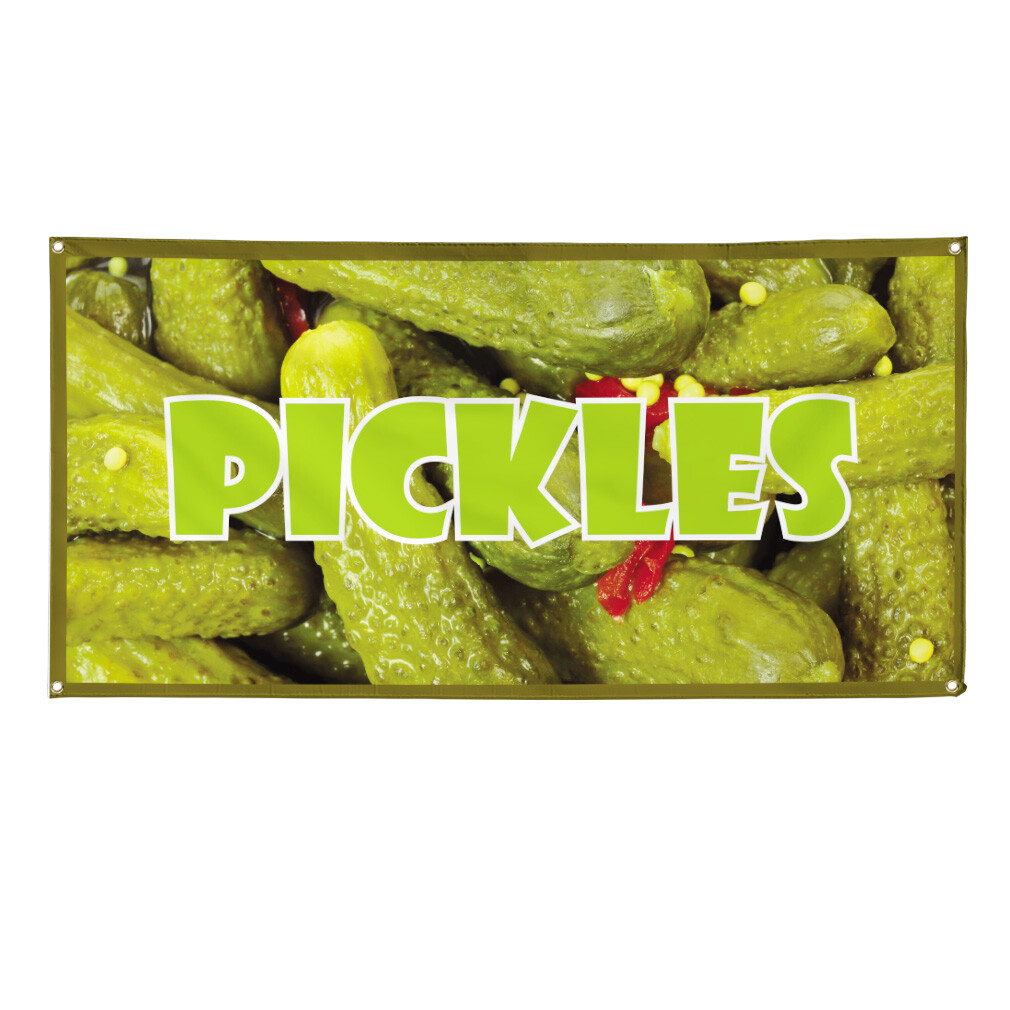 Vinyl Banner Multiple Sizes Pickles Outdoor Advertising Printing D Outdoor
