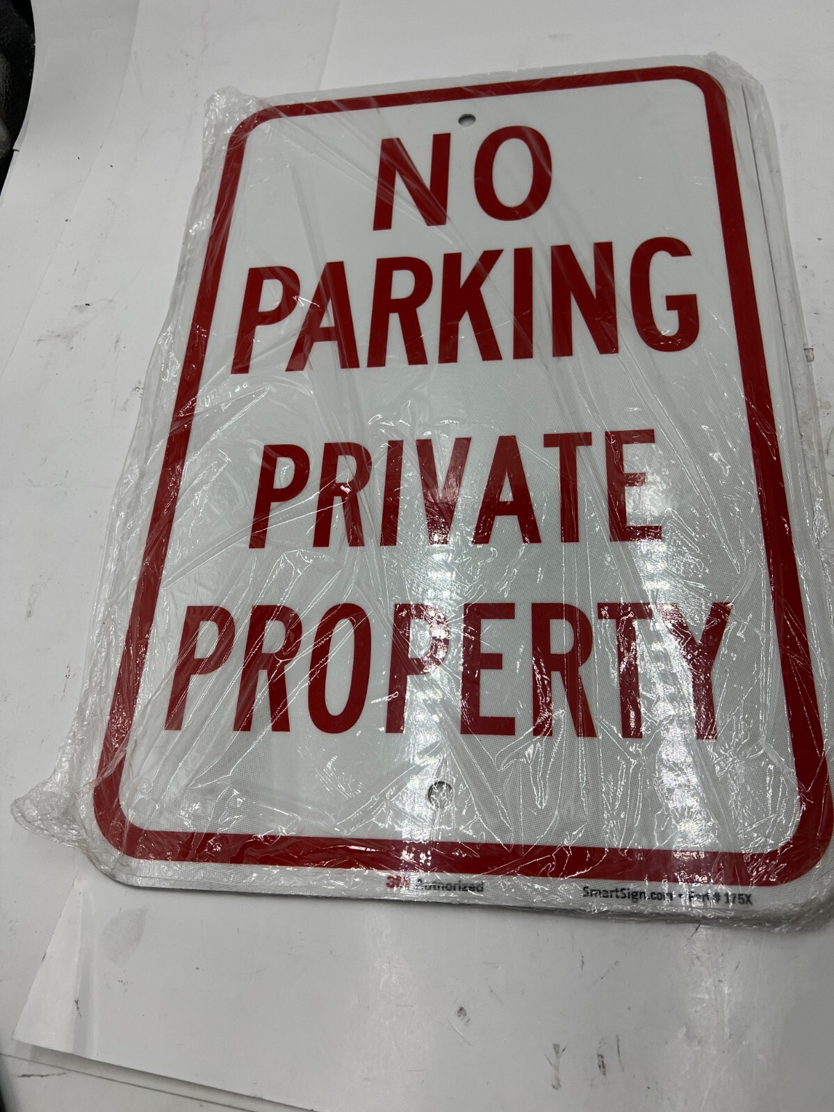 (QTY 2) SmartSign “No Parking – Private Property” Sign K-1667-EG-12×18-D2 12×18