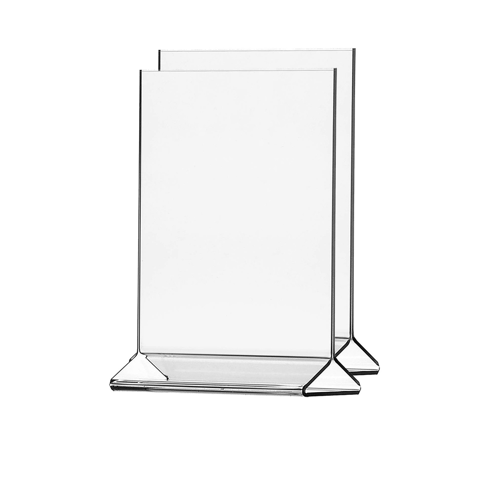 Marketing Holders 2 Pack Half Sheet Advertisement Holder 5.5″w x 8.5″h, Clear