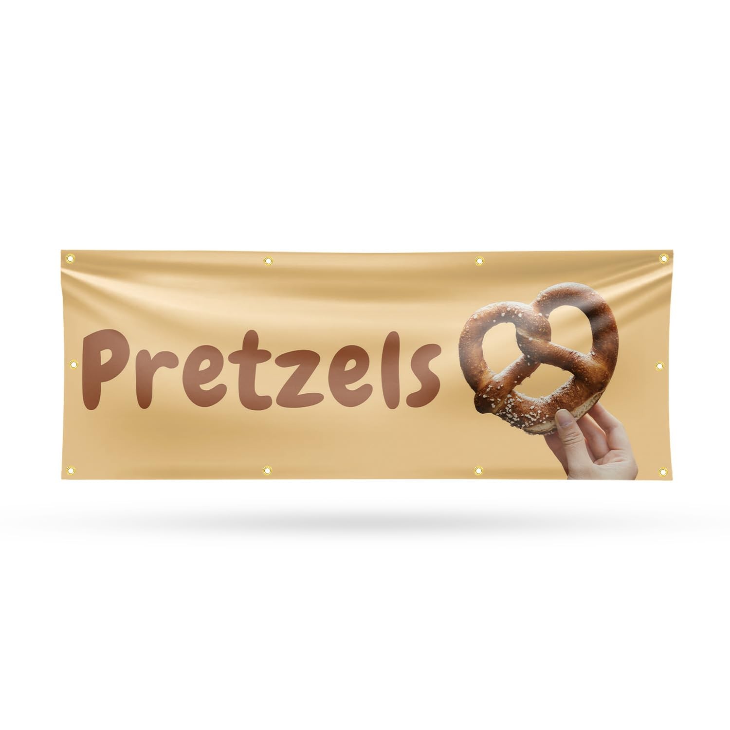 Signmission Pretzels Banner Sign 36 X 96 13 Oz Vinyl Metal Single-Sided Outdoor