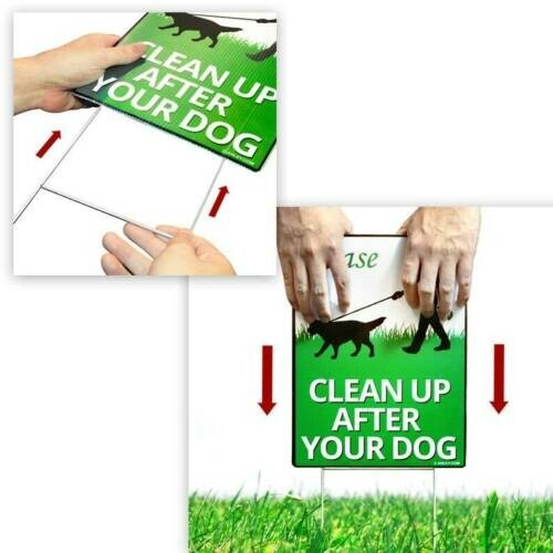 SNDS Custom Yard Signs with Stake – Personalized Blank Corrugated Lawn Sign