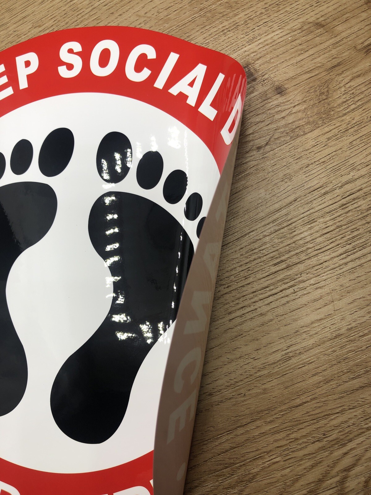 10X Social Distancing Floor Decal Sticker Waterproof Vinyl Ground Sign Red US