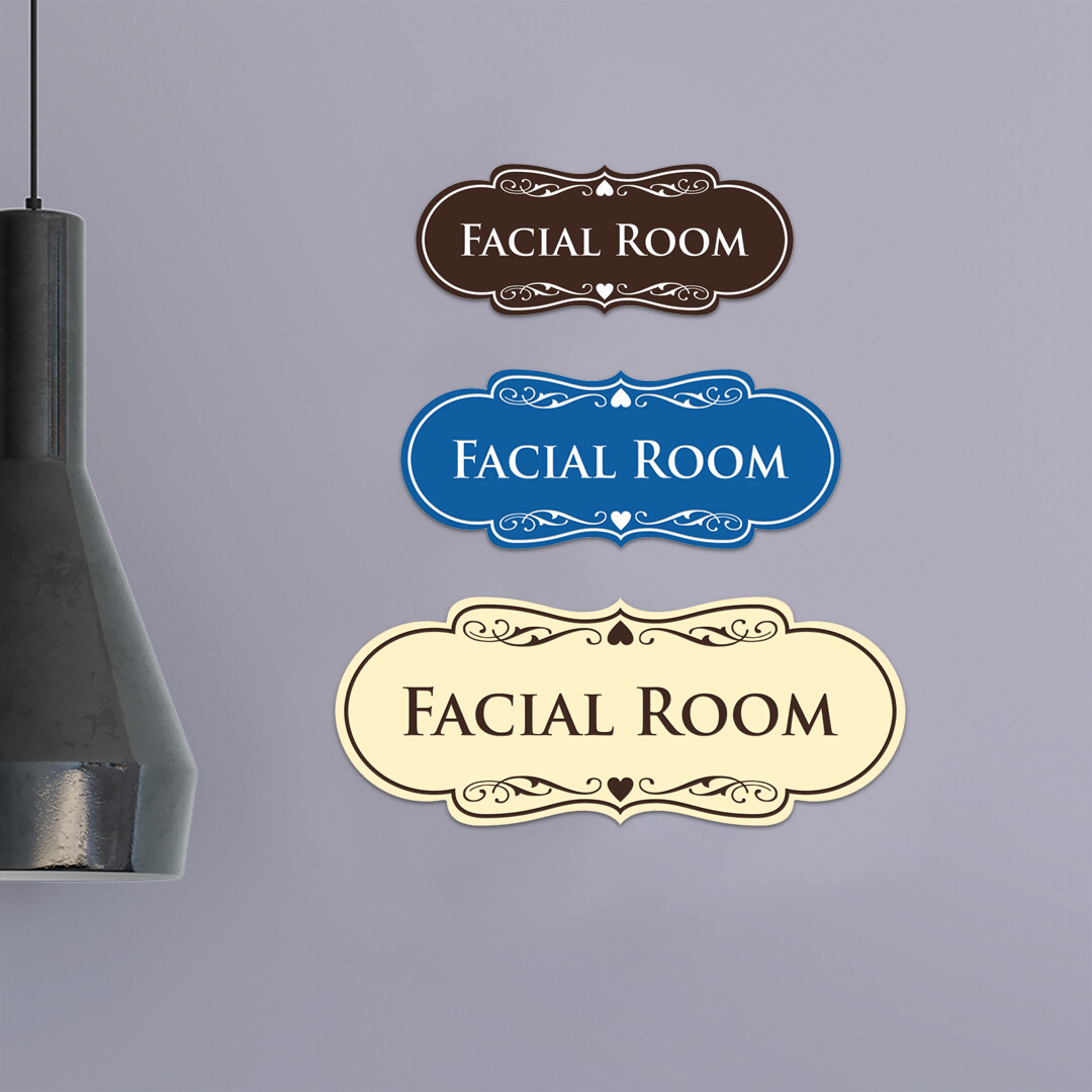 Designer Facial Room Wall or Door Sign