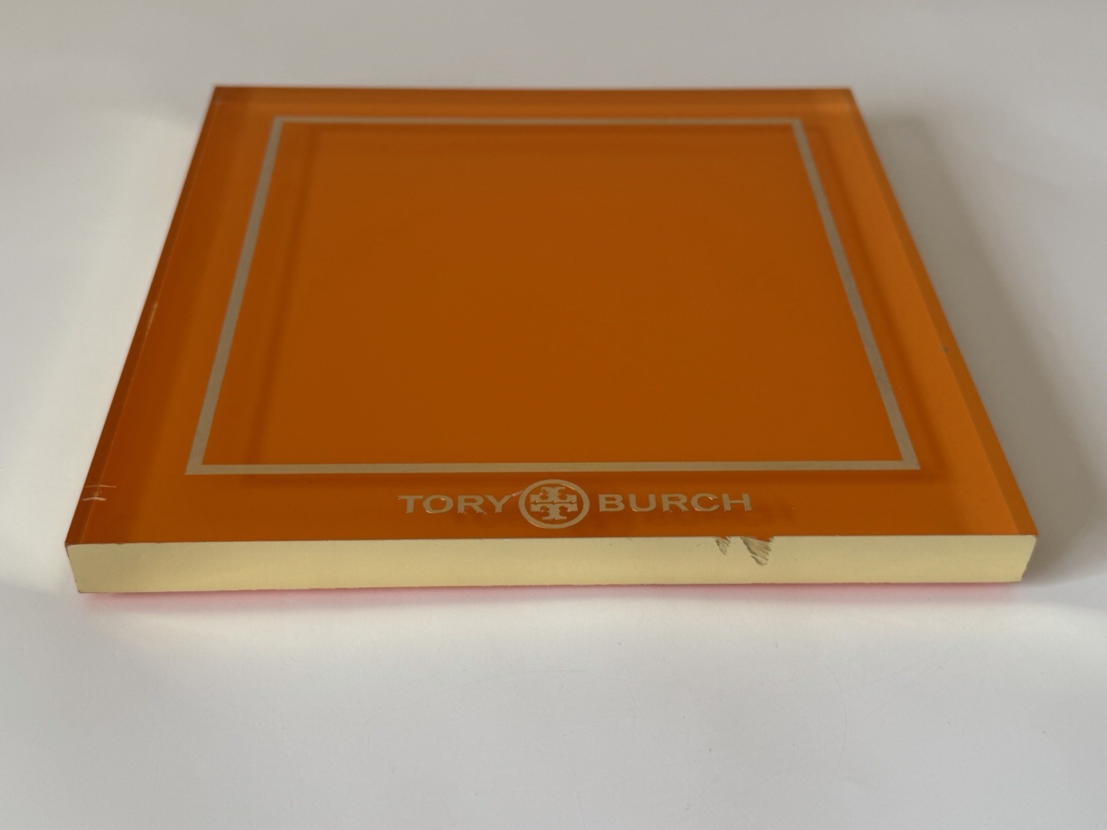 TORY BURCH STORE DISPLAY SIGN EYEWEAR SUNGLASSES RARE 8×8 in