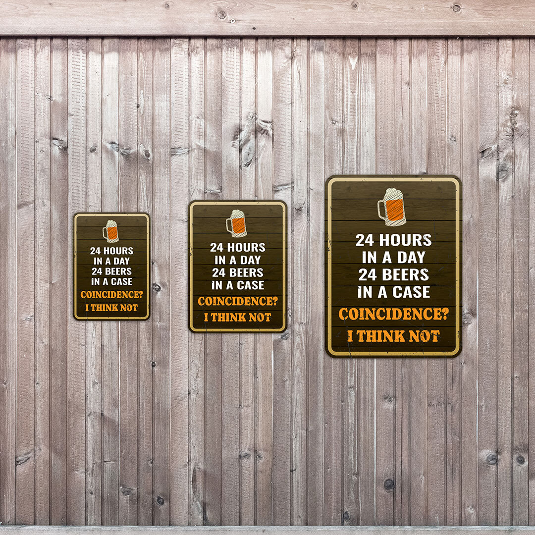 Portrait Round Plus 24 Hours In A Day 24 Beers In A Case Coincidence? …..
