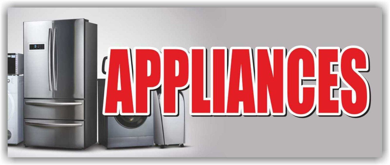 APPLIANCES Advertising Banner Vinyl Mesh Sign Repair Sale New Home Electronics