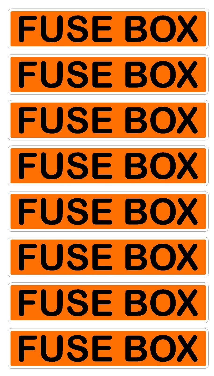 Conduit Line Marker Orange Black 110 115 120 208 220 240 480 Volt 3Phase Sticker
