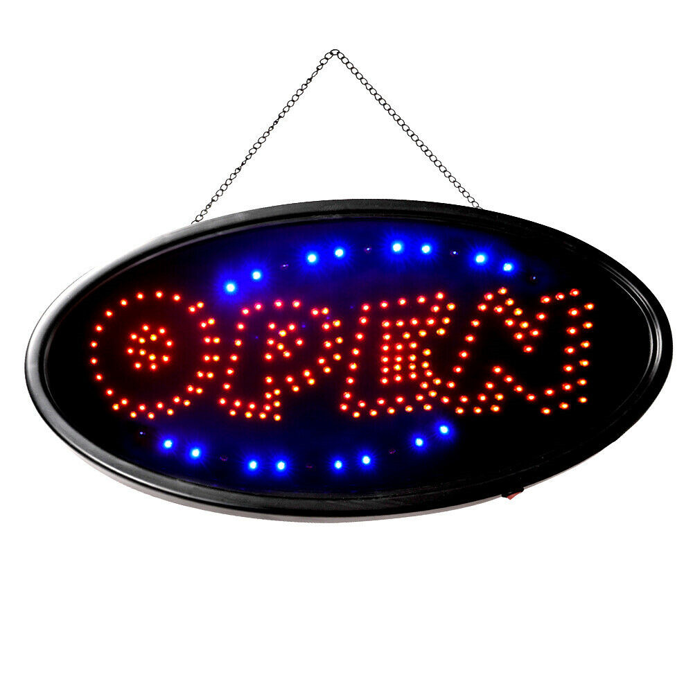 LED Open Sign Neon Light Bright Business Sign for Restaurant Shop Store Coffee