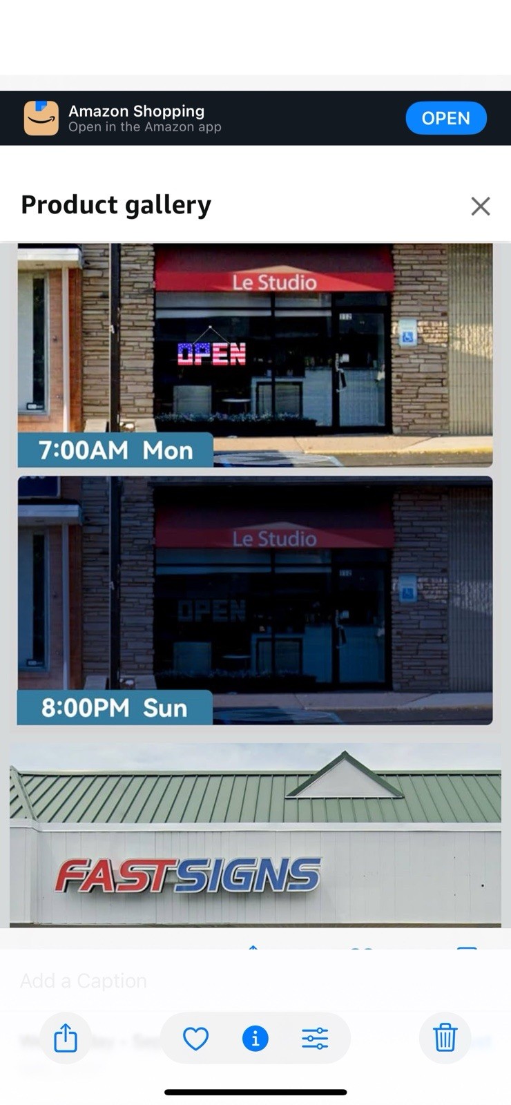 50″x17″ Large LED Open Sign with Remote and Bluetooth App, Super Bright