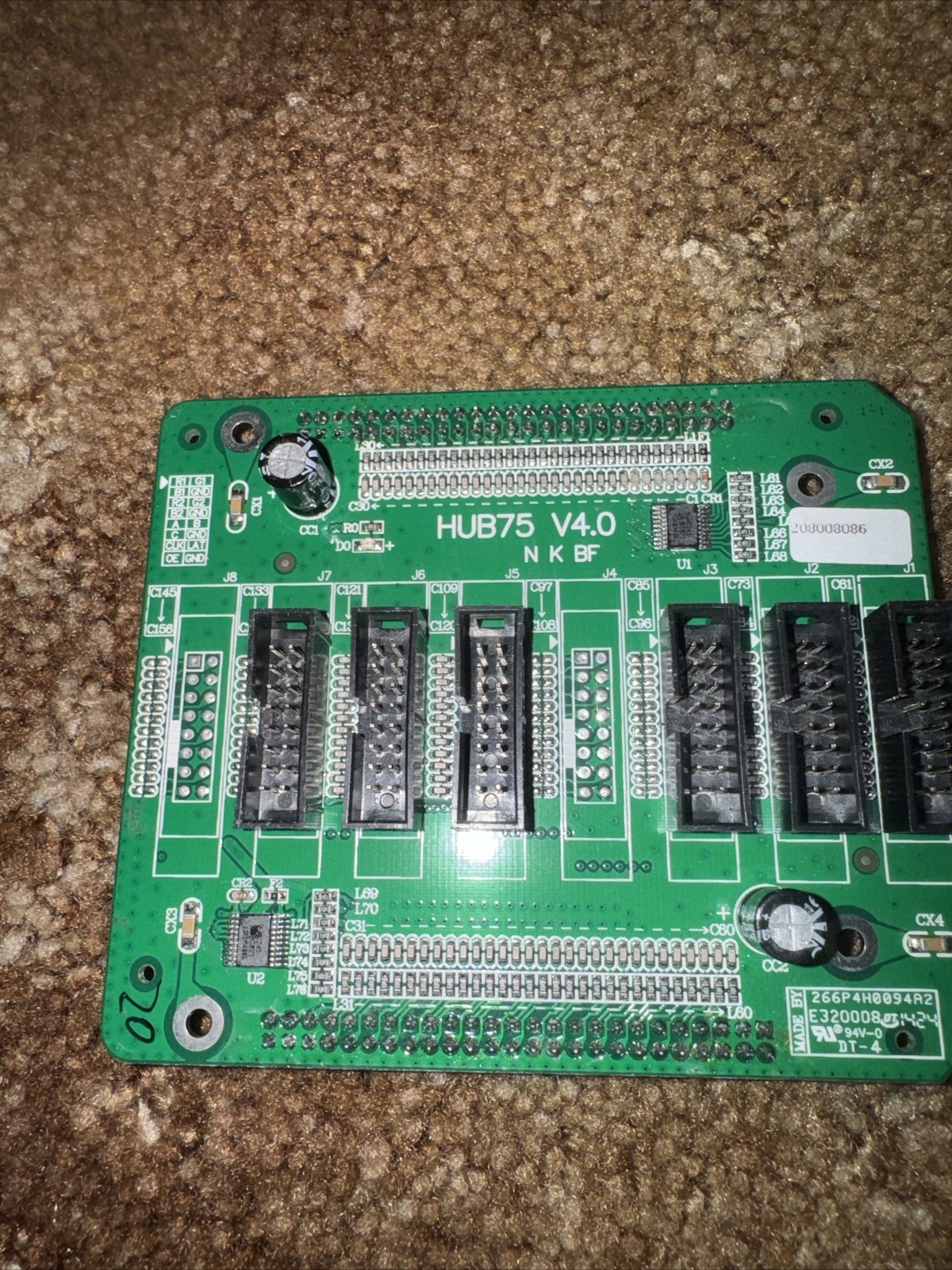 1- LED Sign Hub Card HUB 75 V4.0 6 line output