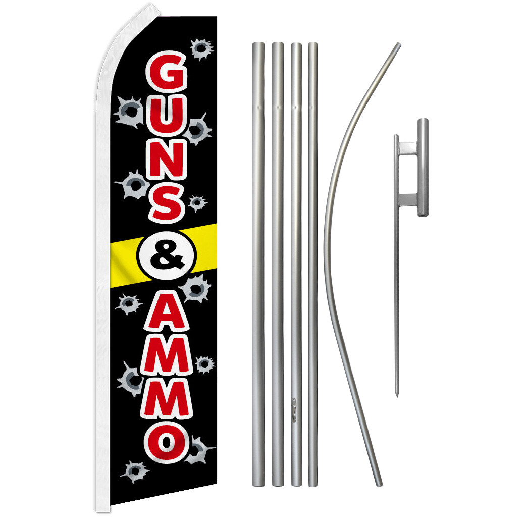 Guns Swooper Feather Flutter Flag & Pole Kit Guns Sold Here Ammo