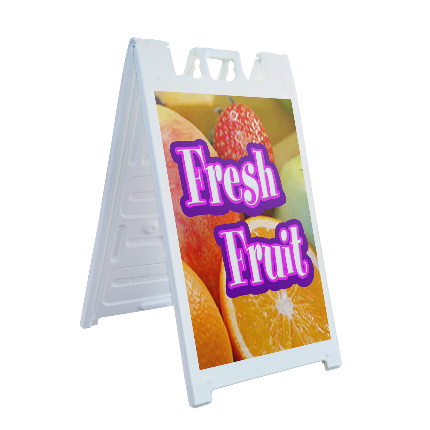 A-frame Sidewalk Coroplast Fresh Fruit 24″ x 36″ Double Sided A-Frame Sidewalk S