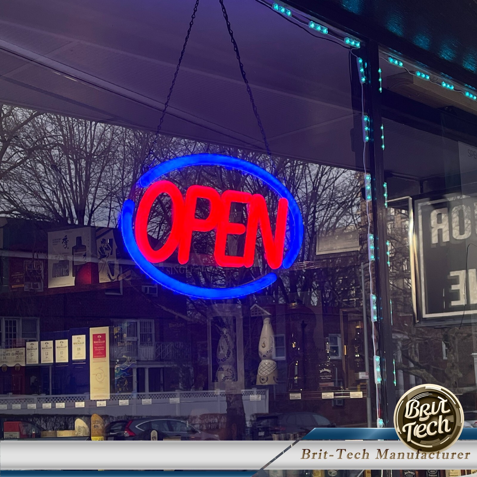 Large LED Open Sign 24″ Neon Light Bright for Restaurant Bar Store Shop Business