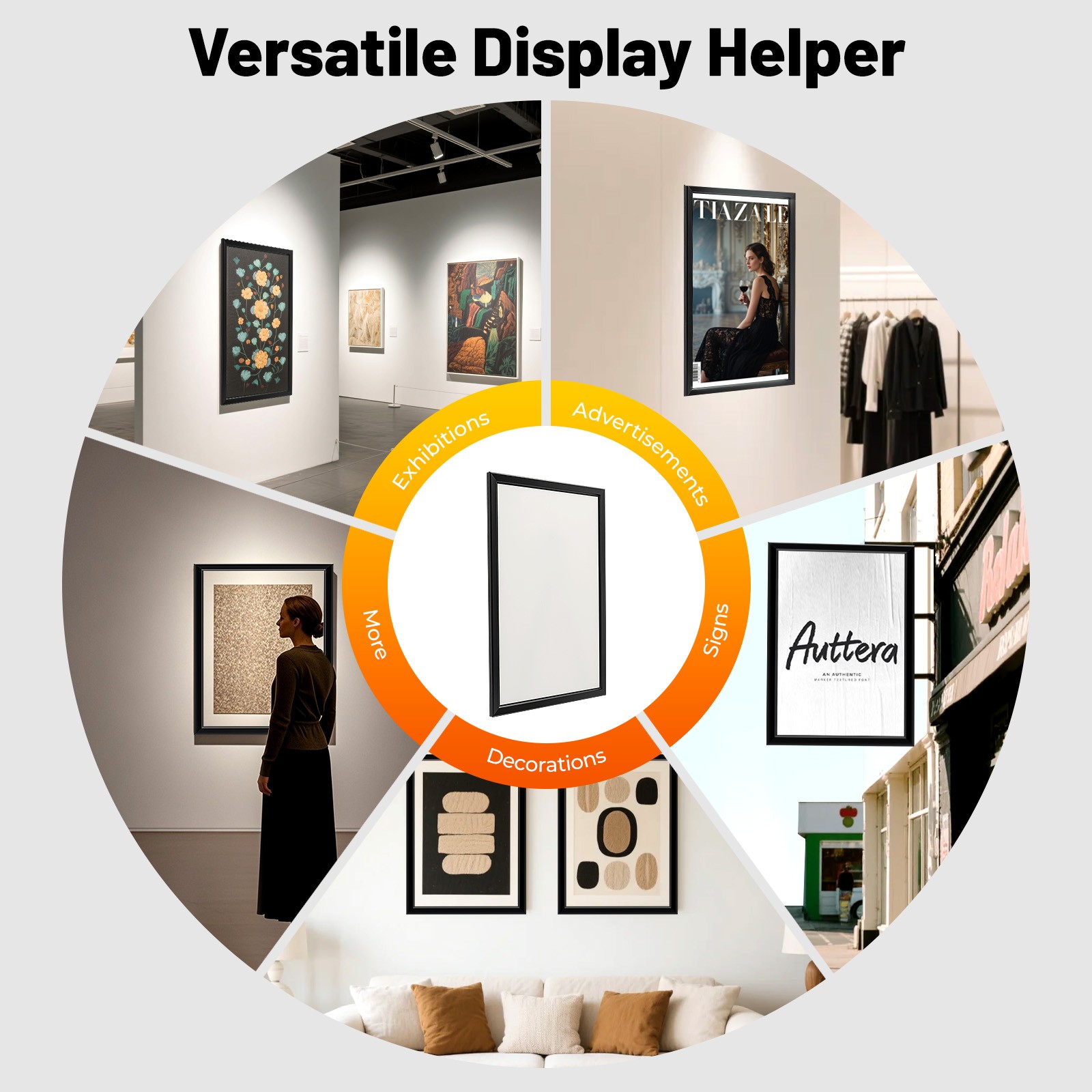 LED Backlit Menu Advertising Frame Light Box Photo Light Box Wall Mount