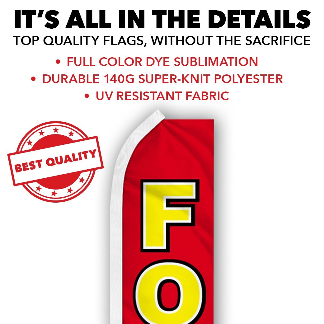 Food Advertising Swooper Feather Flutter Flag Concessions Restaurant