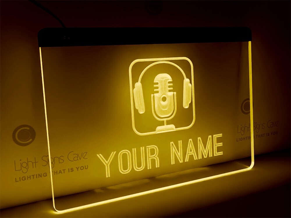 Personalized Recording On-Air light – LED sign | RGB multi-color sign