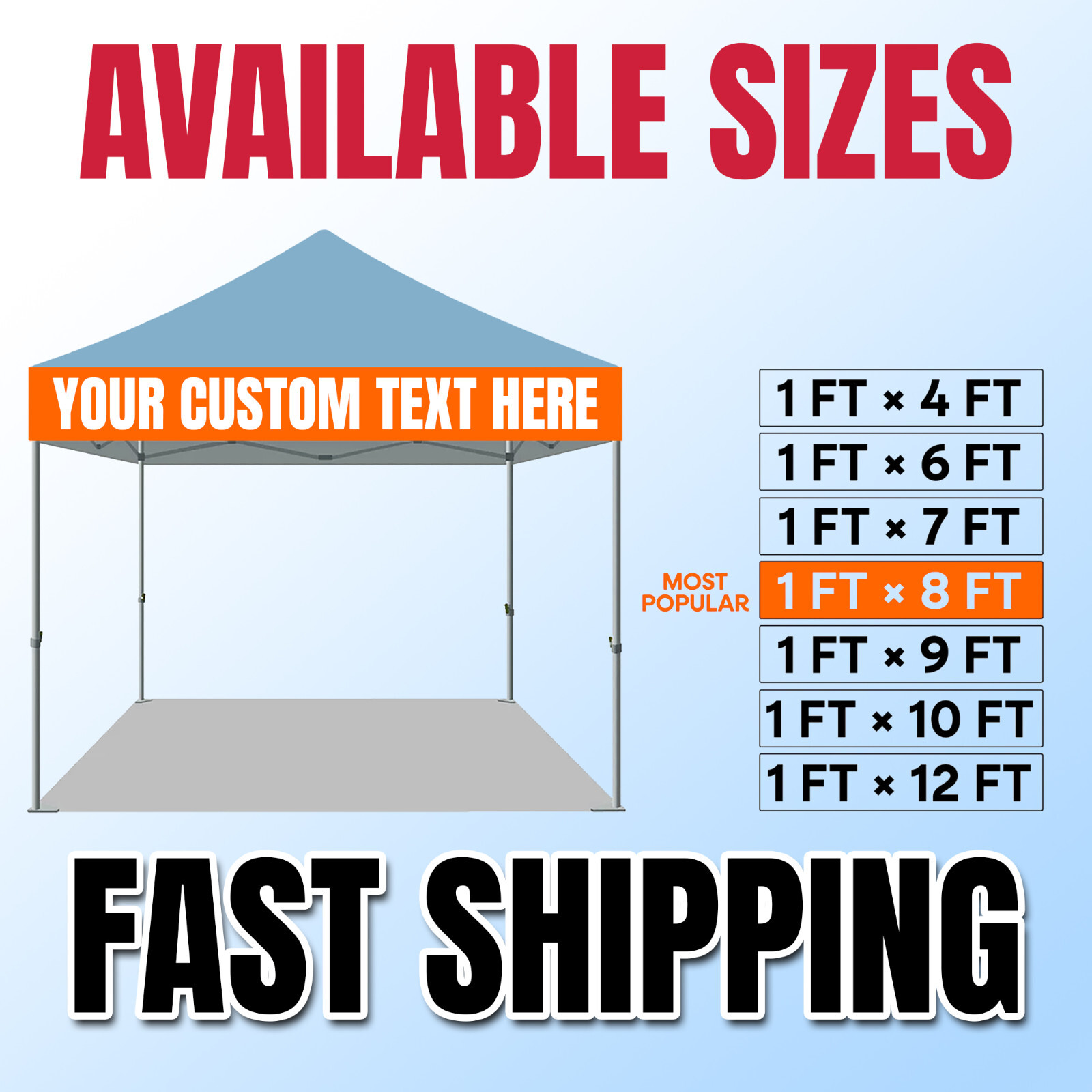 Custom Tent Banner, Full Color Vinyl Banner, Trade Show, Functions, Festivals