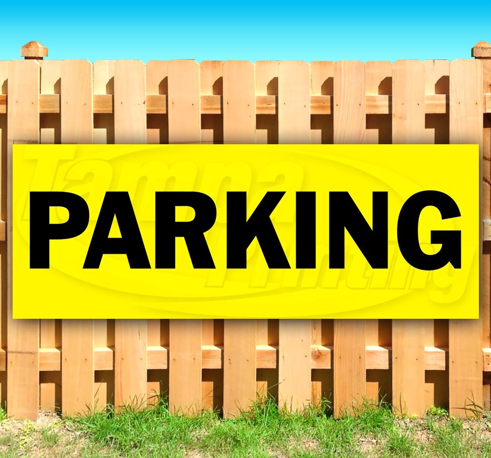 PARKING Advertising Vinyl Banner Flag Sign Many Sizes Available USA