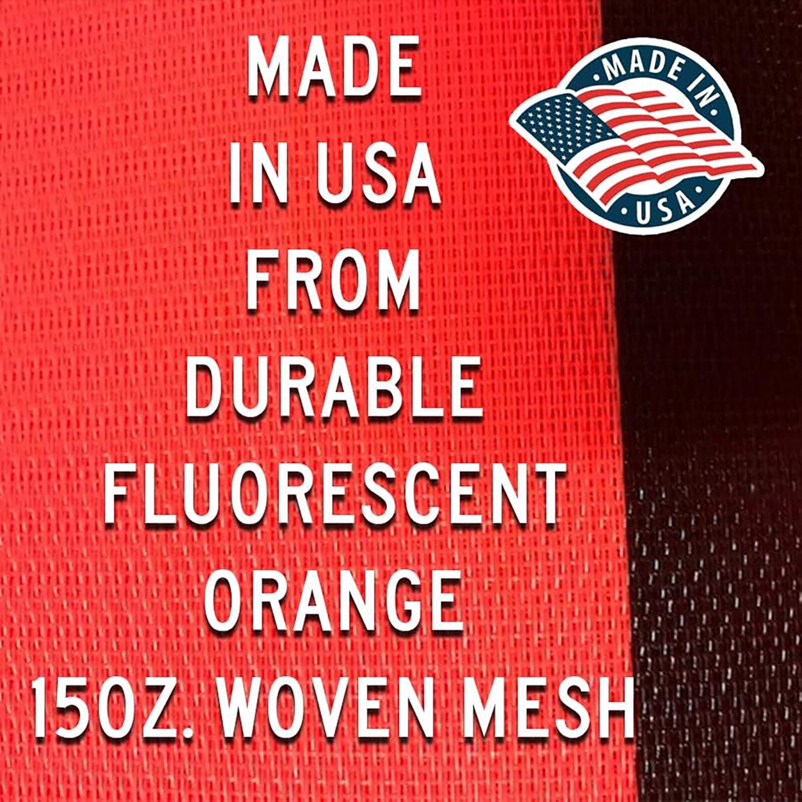 OrangeGear® 48″ x 48″ Custom Mesh Traffic Sign & Cross Ribs
