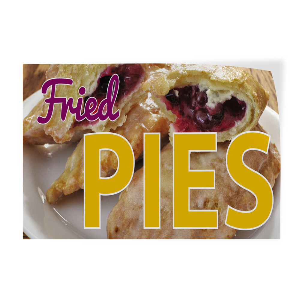 Decal Stickers Fried Pies Outdoor Advertising Printing B Vinyl Store Sign Label