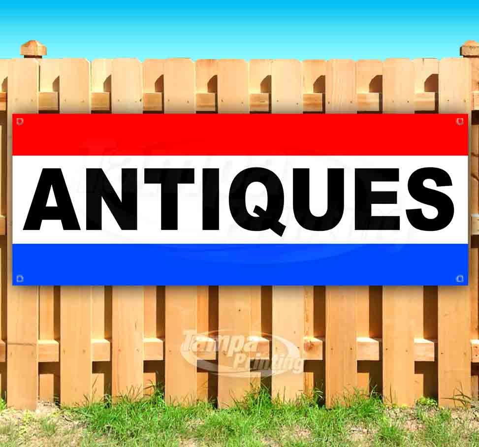 ANTIQUES Advertising Vinyl Banner Flag Sign CAR DEALERSHIP