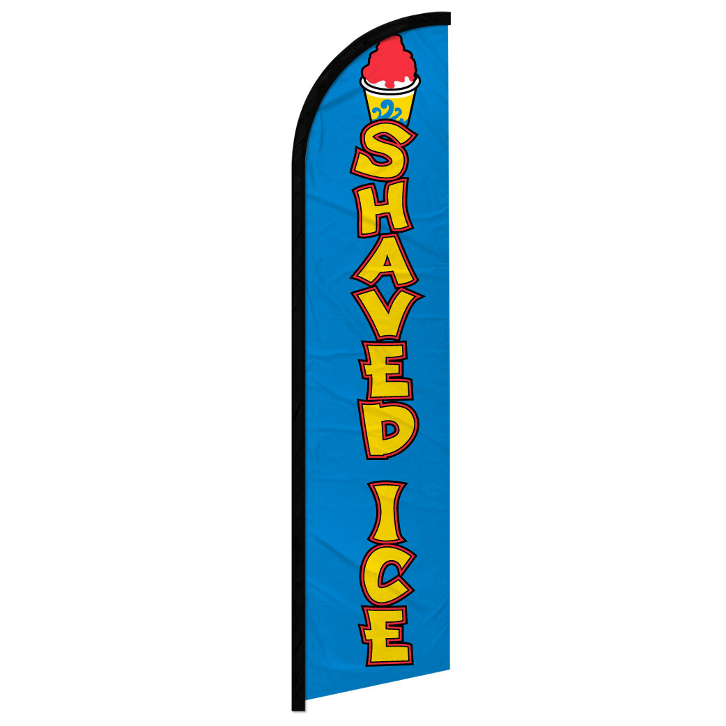 Shaved Ice Windless Swooper Flag Concessions Food
