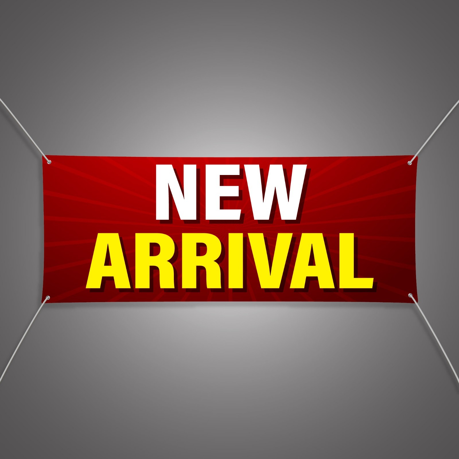 New Arrival Banner 13oz Vinyl | Ready-Made Indoor Outdoor Business Sign