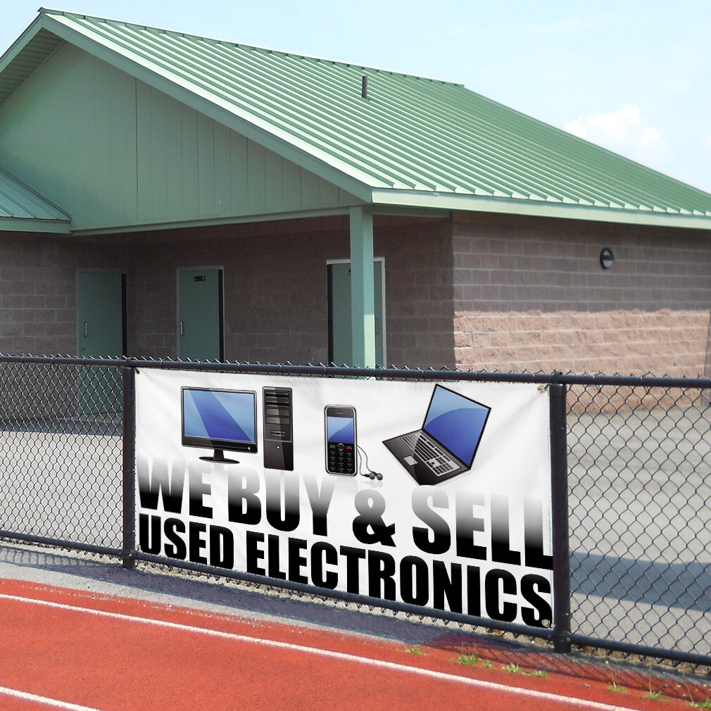 Vinyl Banner Multiple Sizes We Buy & Sell Used Electronics Business Outdoor