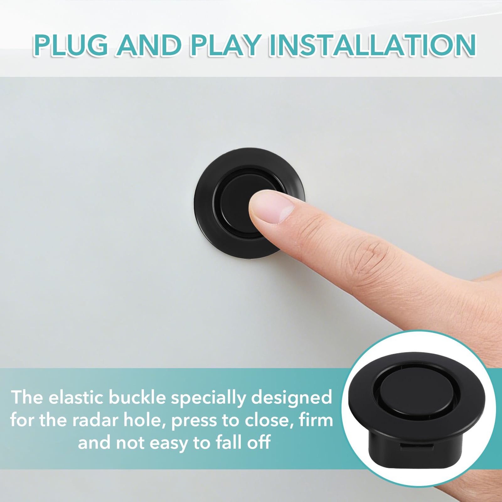 Vvluvva 10 Pcs Car Bumper Hole Plugs, 22mm Universal Parking Sensor Delete…