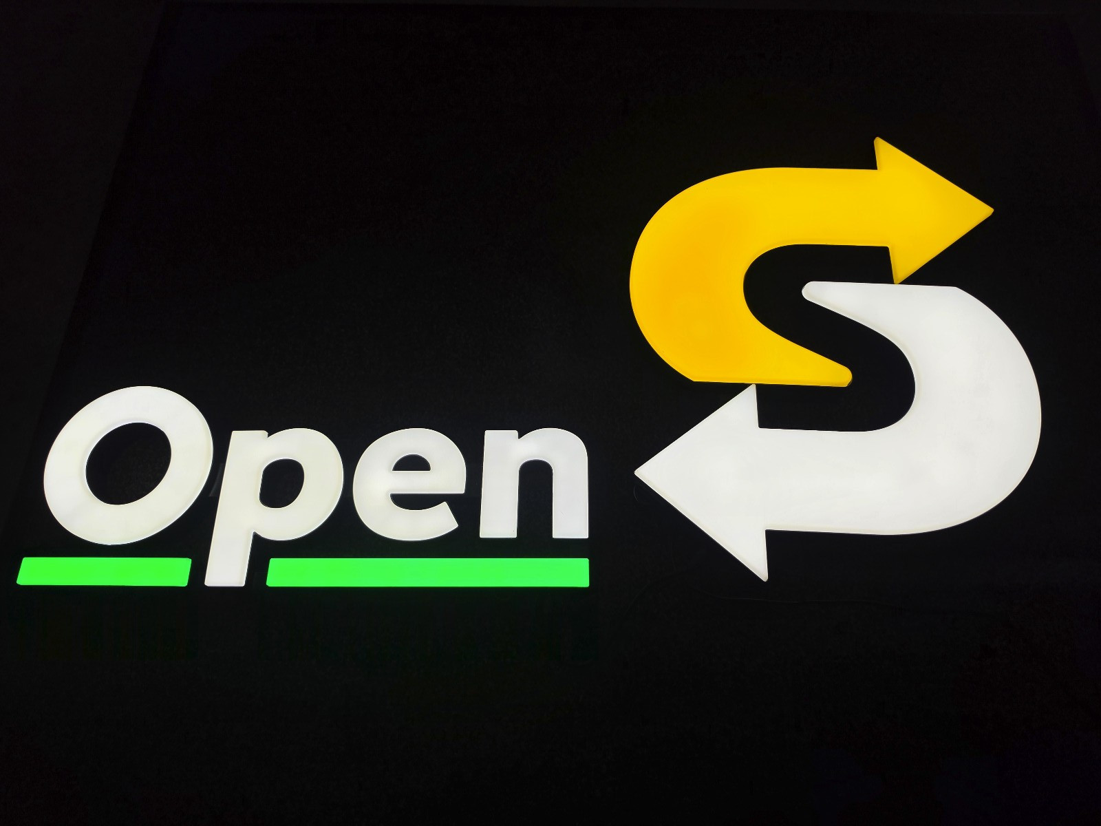Subway Indoor LED Open Sign Display & Wireless Remote Authentic