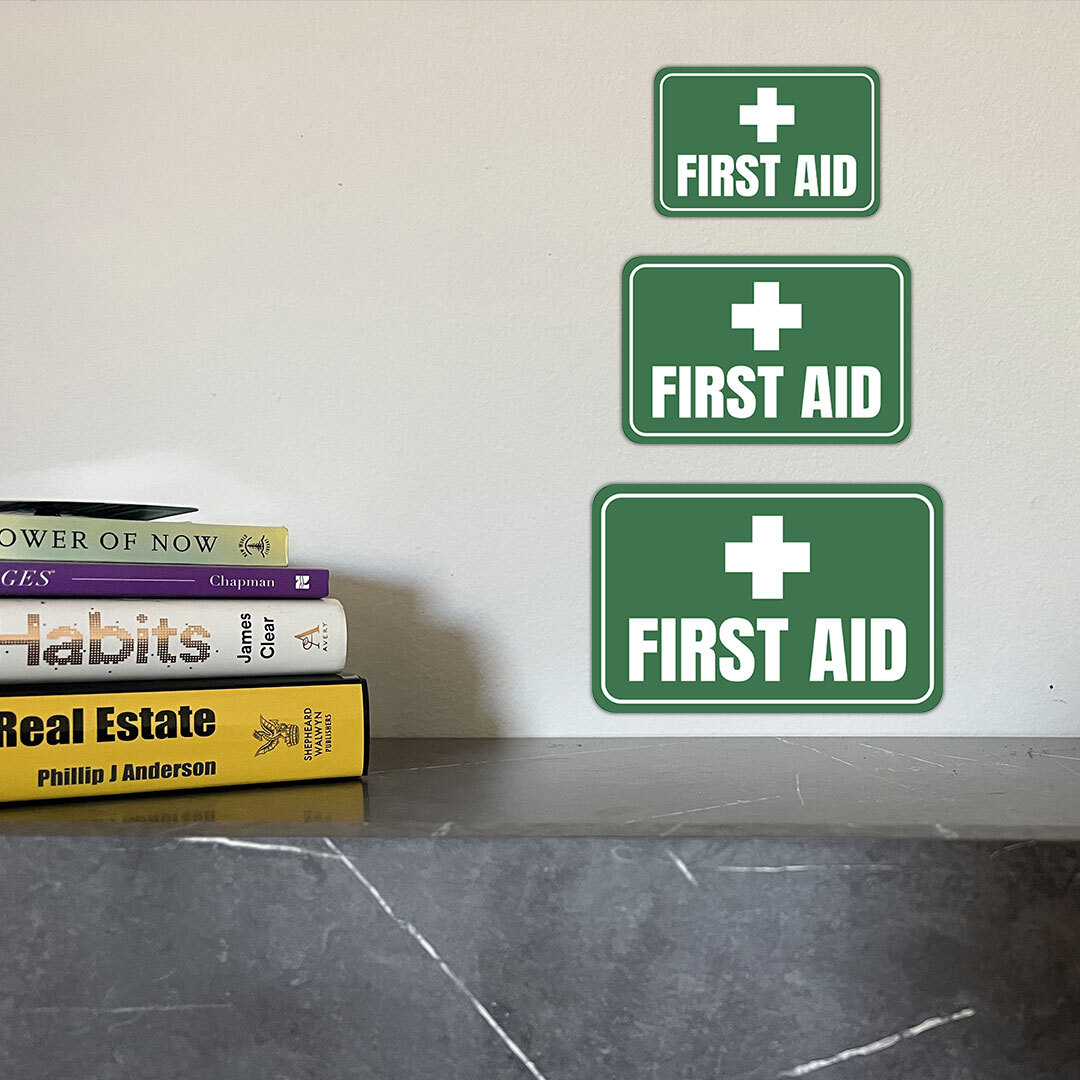 Classic Framed Plus First Aid Wall or Door Sign | Workplace Health and Safety