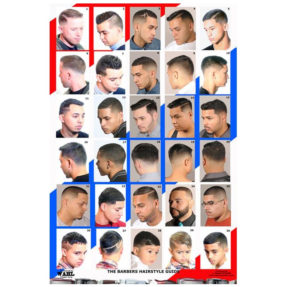 BARBER SALON BEAUTY SPA 24″X36″ HAIR STYLE CUT DESIGN POSTER BOYS MEN ADULT KID