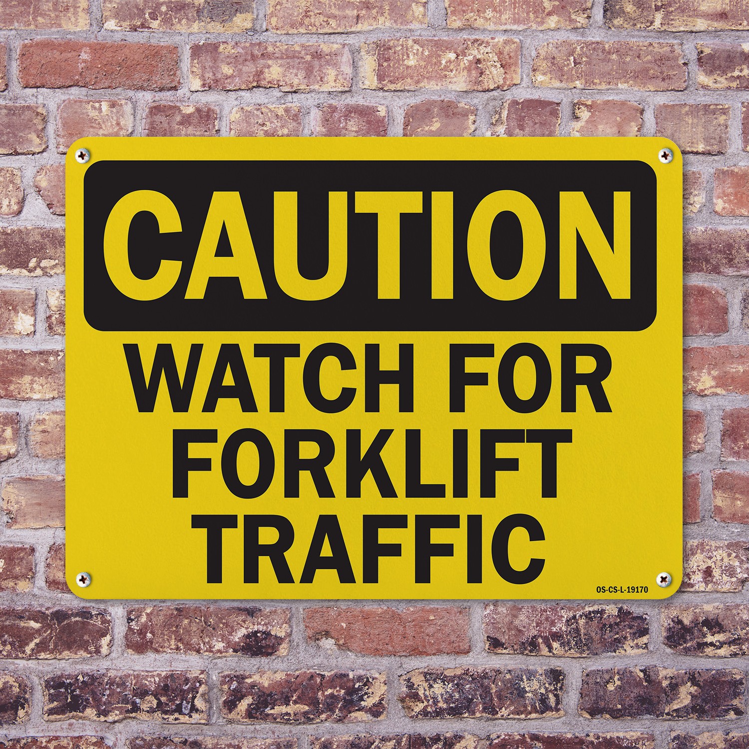 Forklift 2 OSHA Caution Sign Metal, Plastic, Or Decal – 5 or 10 Pack