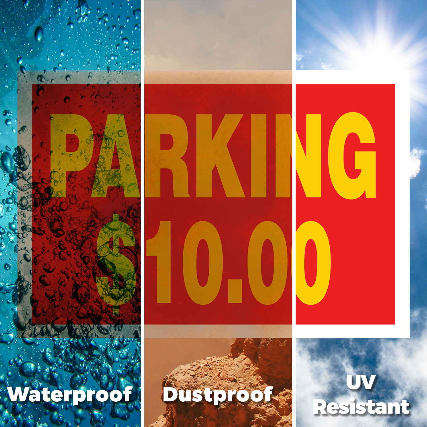 Parking $10 Dollars Yard Sign Event Parking, Affordable Pricing, Clear Messaging