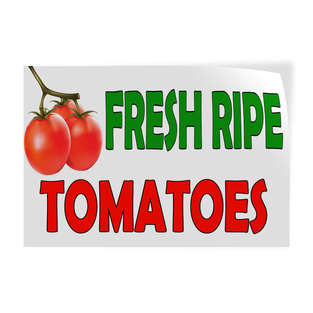 Decal Stickers Fresh Ripe Tomatoes B Vinyl Store Sign Label Business