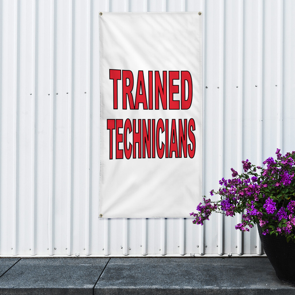 Vertical Vinyl Banner Multiple Sizes Outdoor Weatherproof Industrial Yard Signs