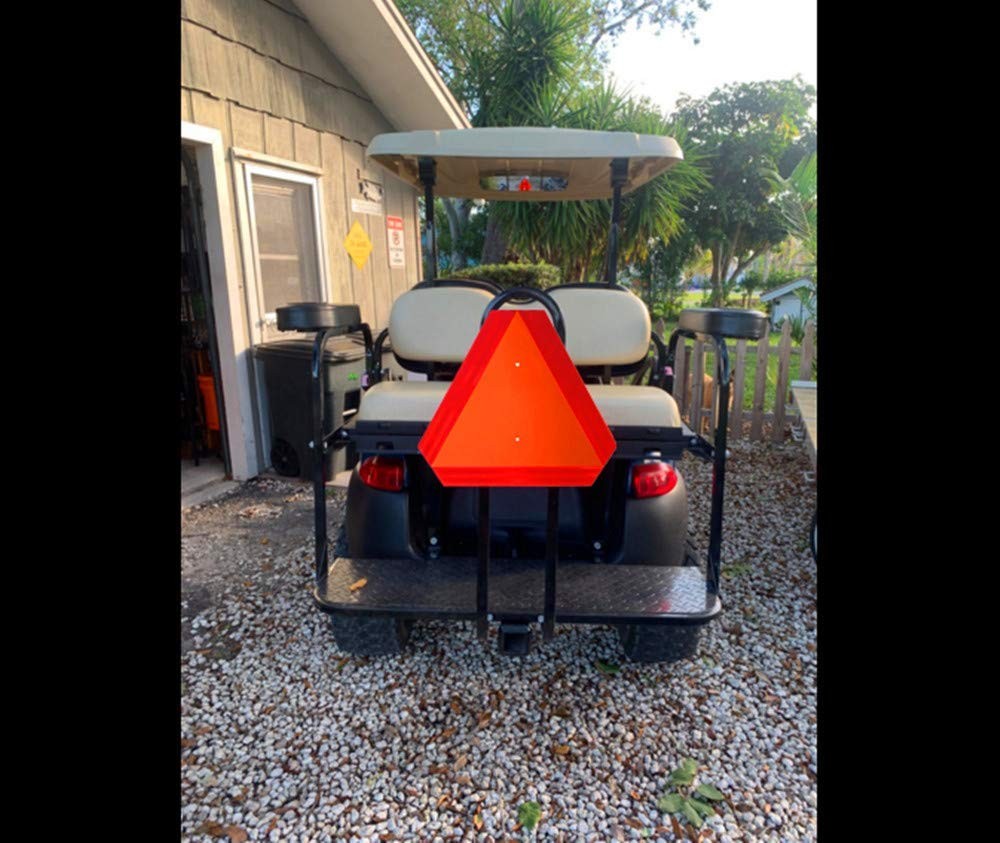 Señal triangular de aluminio para vehículos de movimiento lento (tractor)