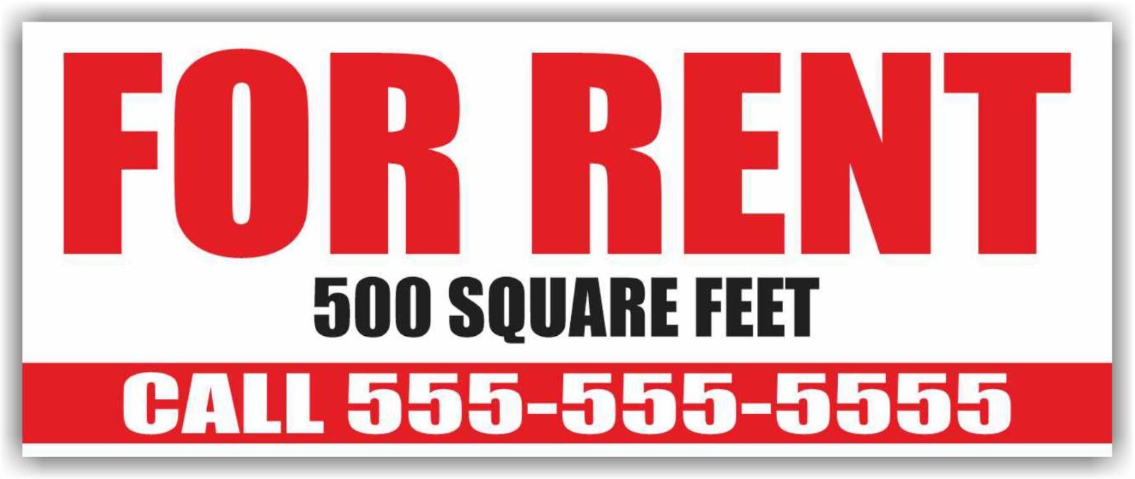 FOR RENT Advertising Banner Vinyl Mesh Sign House Space Room Storage Unit Lease