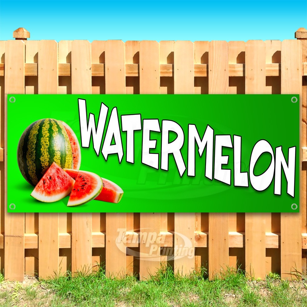 WATERMELON Advertising Food Snack Farm Vinyl Banner Flag Sign USA SB11019