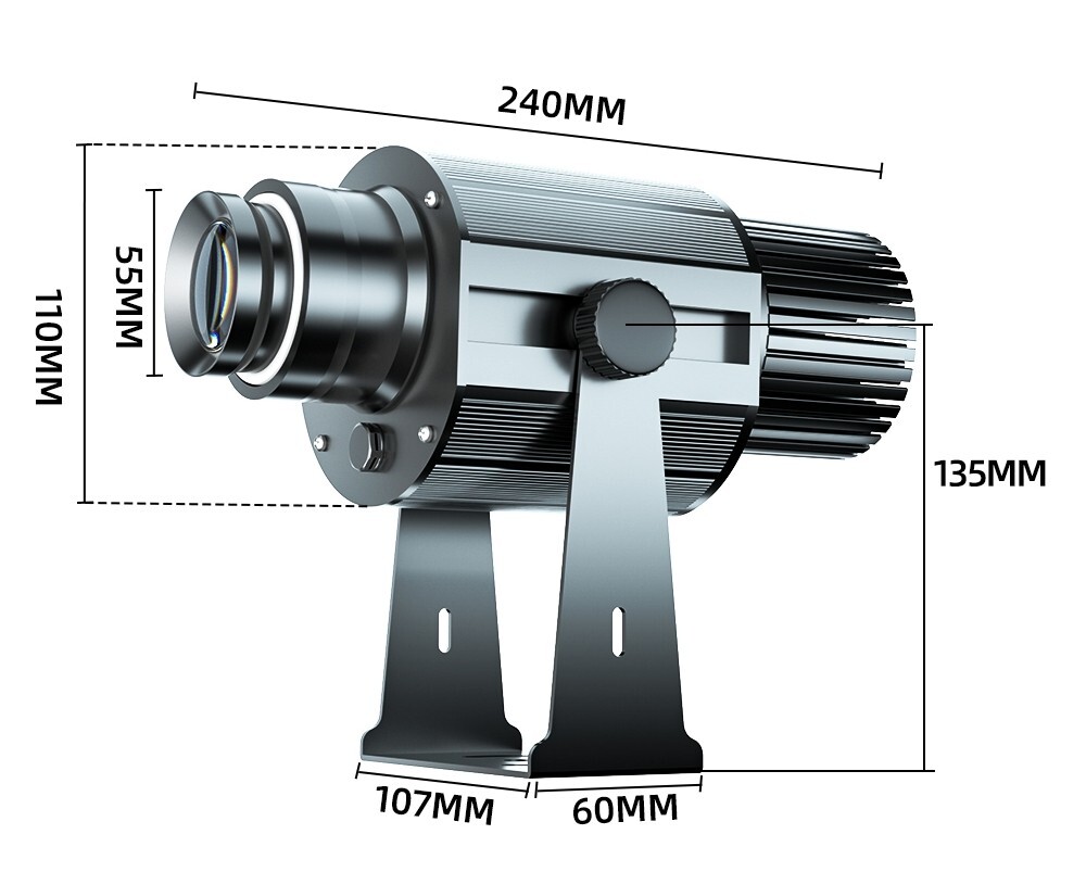 90W Gobo Light LED Logo Projector Light Outdoor Waterproof IP65 Rotating Image