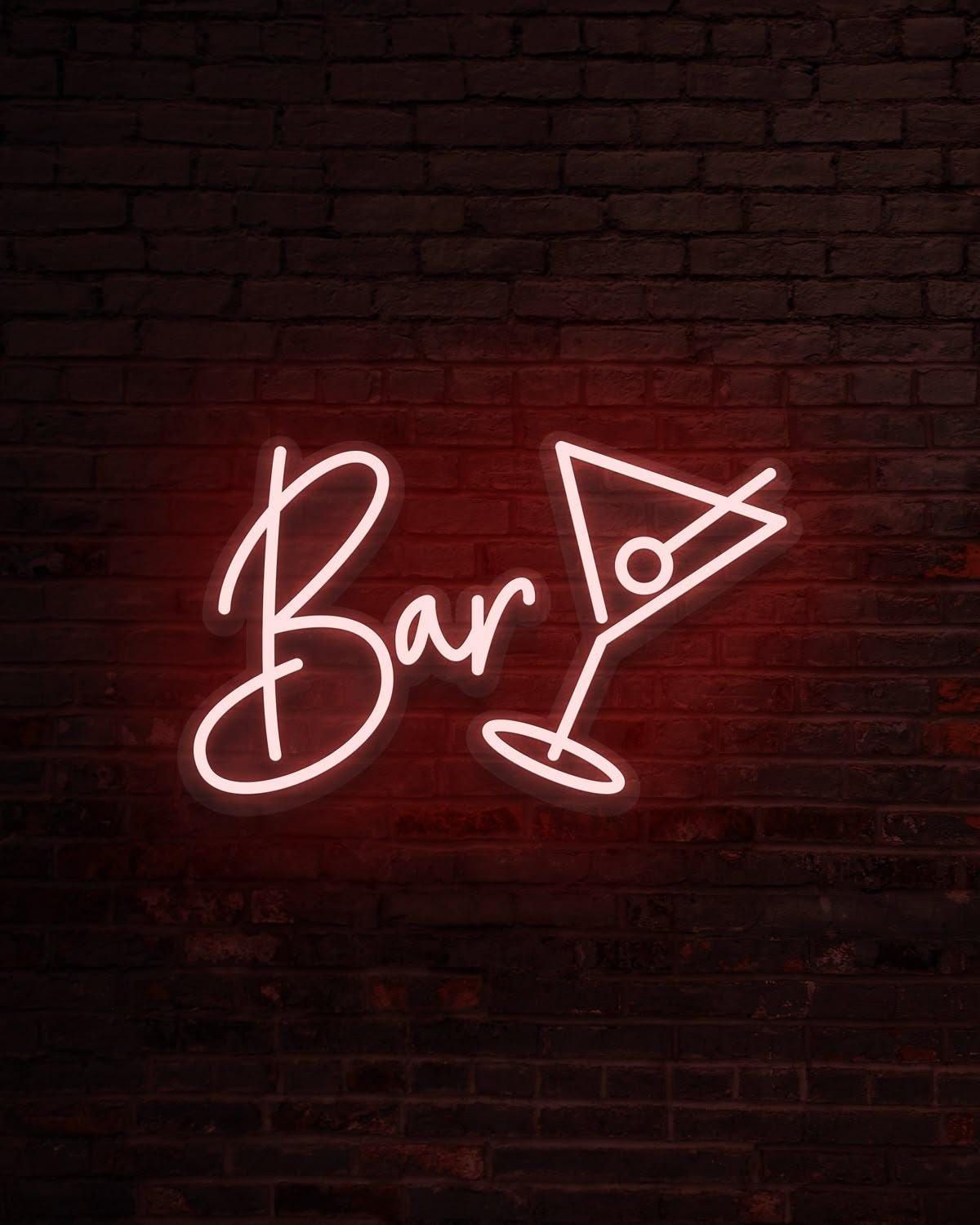 Custom Neon Sign| LED Personalized Acrylic Bar Logo| RGB Shop Decor Sign