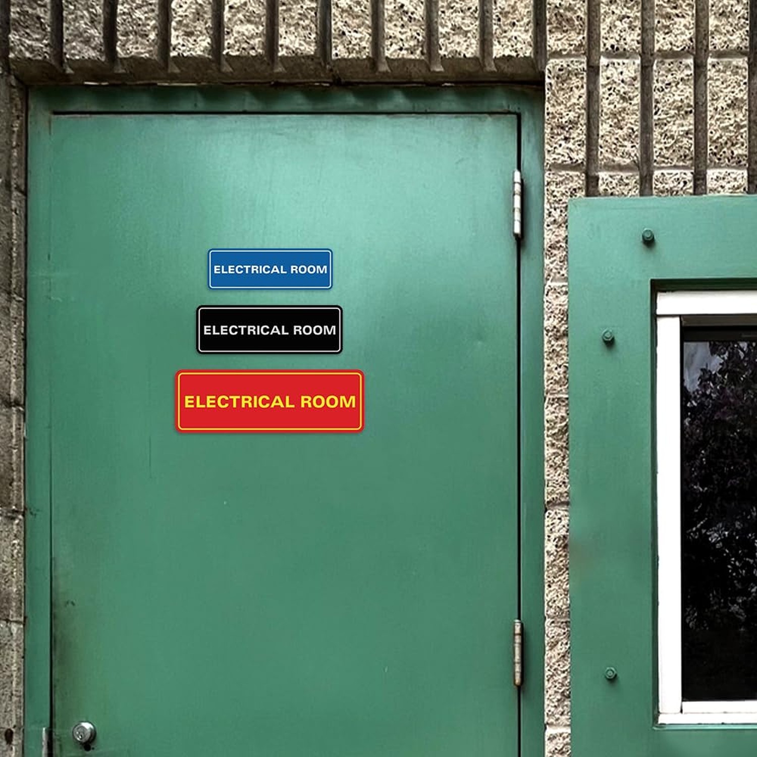 All Quality Standard Electrical Room Sign – Lt Gray – Medium (1 Pack)