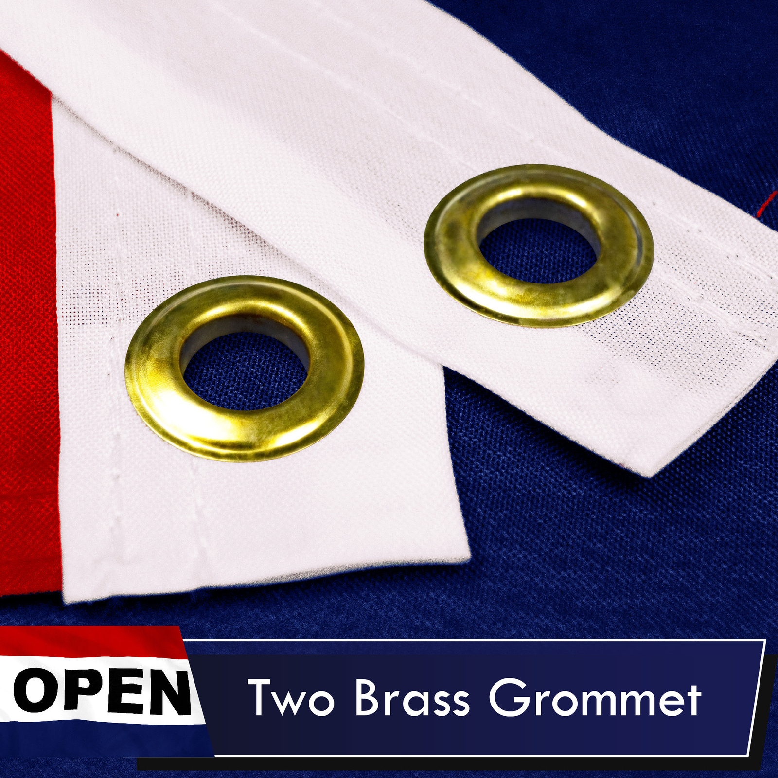 OPEN Flag Red White Blue Store Banner Advertising Pennant Business Sign 3×5